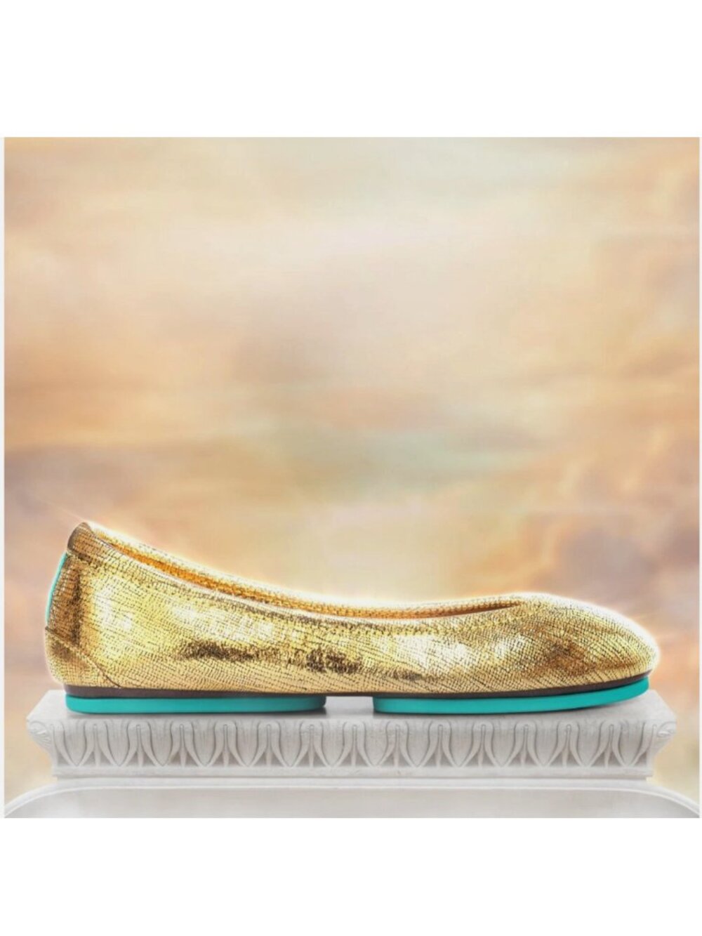 Tieks Ballet Flats New US 9 in Limited Theia Gold Foil